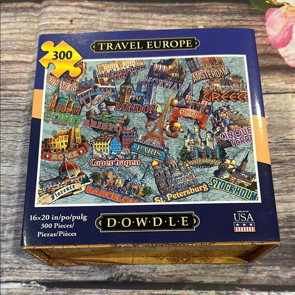 Dowdle Travel Europe Puzzle - 300 Pieces • NIB! - Picture 1 of 6